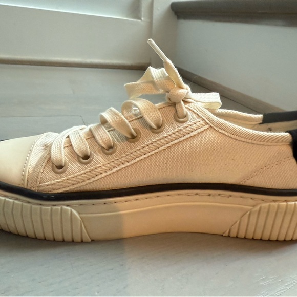 ME+EM Cream and Black Women's Sneakers Size 37 - Picture 5 of 9